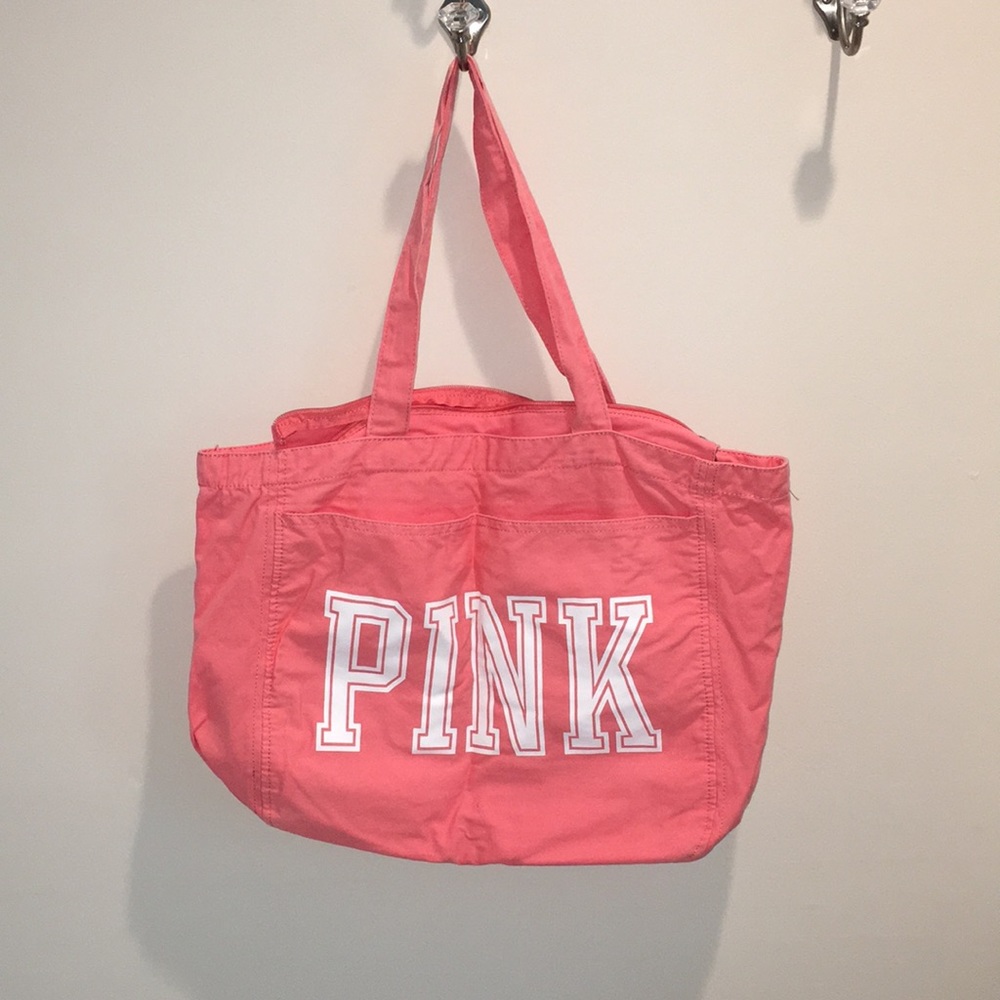 Victoria’s Secret pink coral tote
